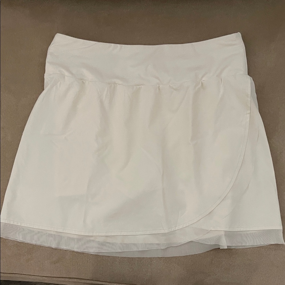 CALIA by Carrie Underwood Asymmetrical Cream Skirt